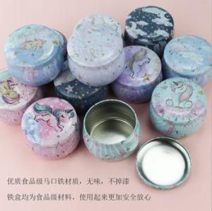 Fantastic Unicorn-Style Design High Belly Tin Box