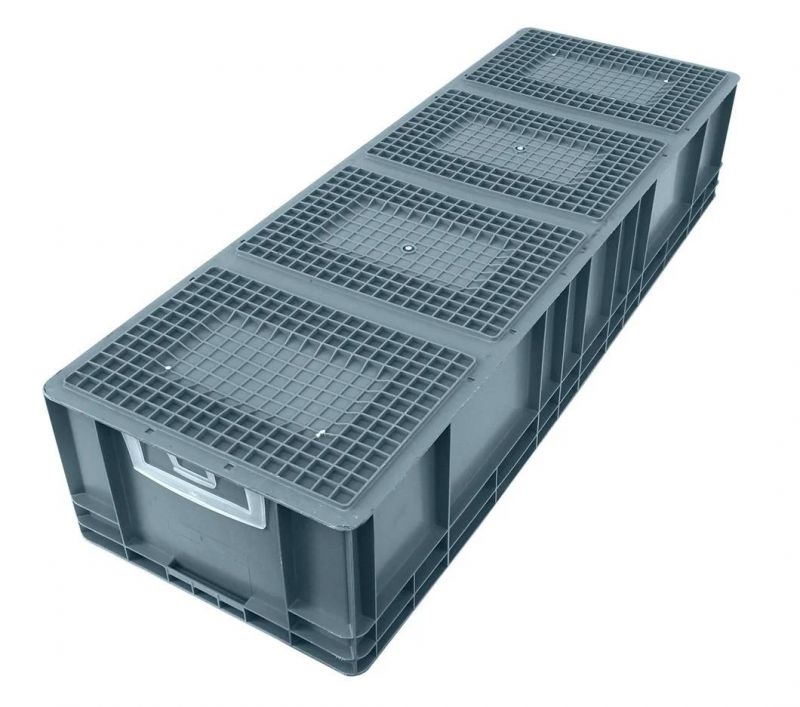 EU41222 EU Standard Plastic Turnover Box/Crate Industrial Plastic Turnover Logistics Box for Storage