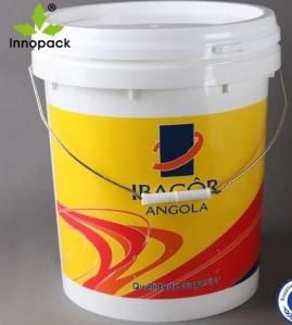 20L Plastic Paint Bucket with Printing