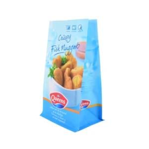 China Supplier Side Gusset Flat Bottom Bag Custom Printed Food Fruit Aluminum Foil Packaging