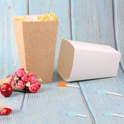 Custom Disposable 290GSM Multilayer Kraft Back Paper Box for Snack Food Packaging