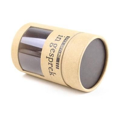 High Quality Cardboard Kraft Paper Cosmetic Packaging Paper Tube with Clear Window