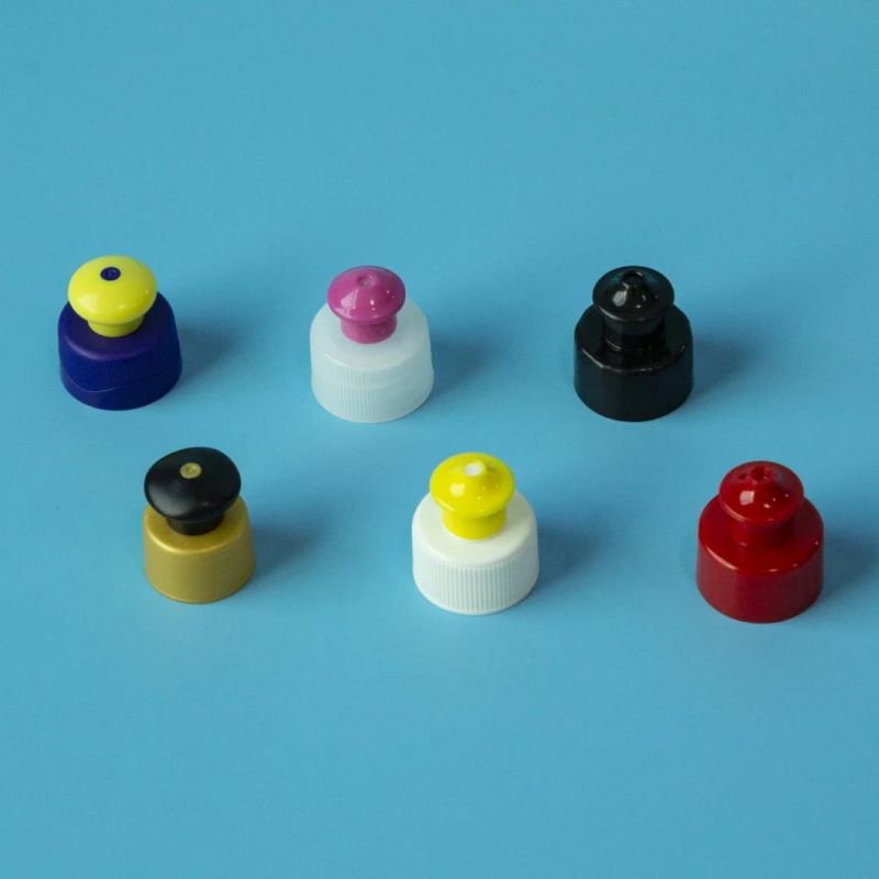 Competitive Price 28mm Sport Push Pull Cap Plastic Sport Water Bottle Caps