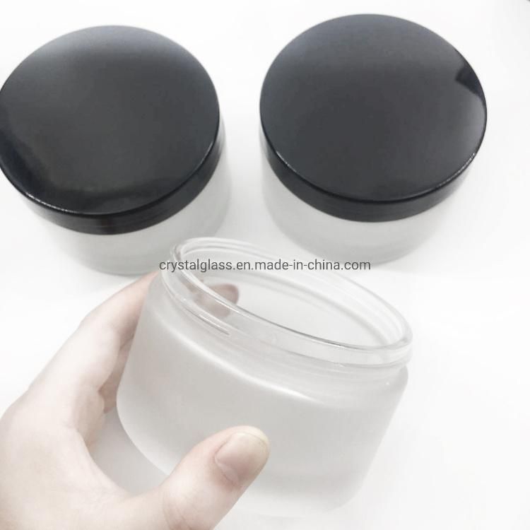 200ml Matt Glass Cosmetic Container for Cream and Lotion