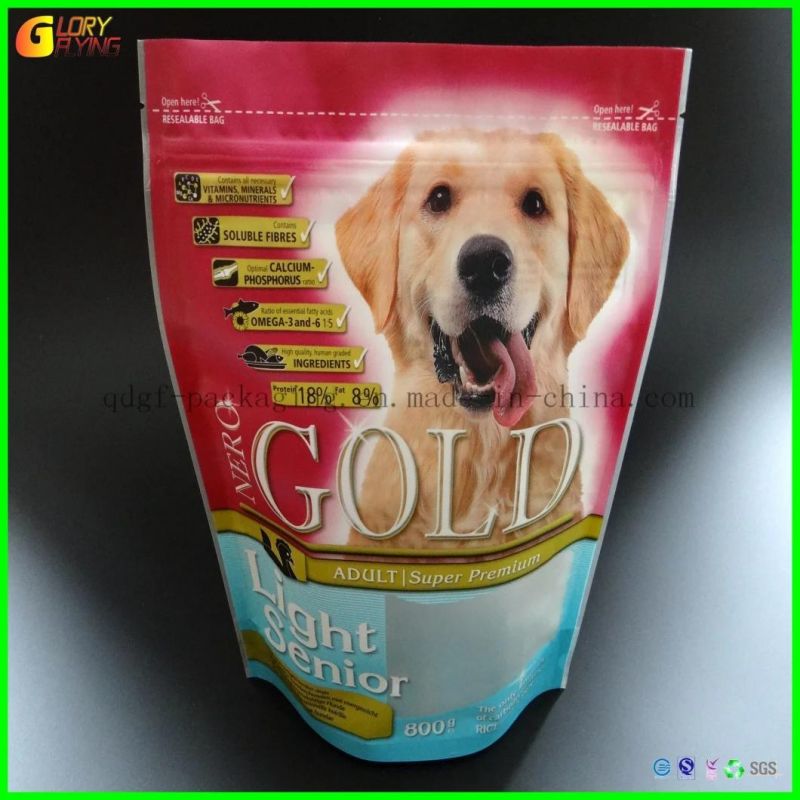 Colorful Packaging Plastic Pet Food Bags