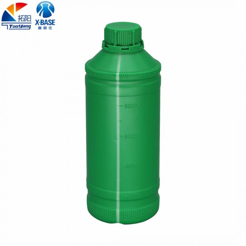 Multi-Purpose PE Plastic Bottle Manufacturer Wholesale 1L Green Agricultural Round Bottle Plastic Bottle Daily Chemical Packaging Bottle