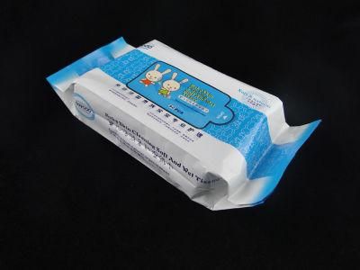 Middle Sealing Wet Tissue Plastic Packing Bag