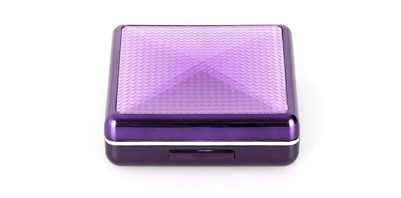 High-Grade Fashionable Square Colorful Printing Cosmetic Packaging Compact Powder Case Foundation Case
