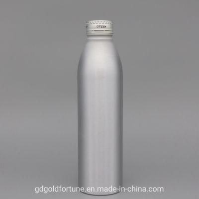 Eco Friendly Empty Aluminium Beverage Bottle with 38mm Ropp Cap