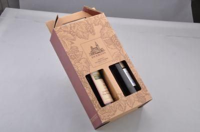 OEM Reasonable Price Corrugated Two Bottle Wine Paper Corruagate Box