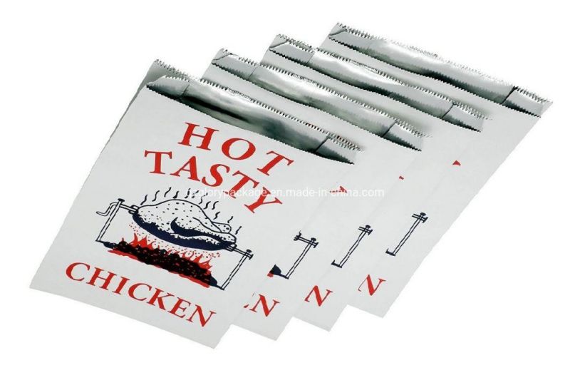 Custom Printed Aluminium Foil Paper Bag Kebab Chicken Bag