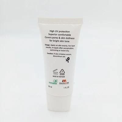 Flat Flexible Plastic Tube for Sunscreen Packaging Tubes