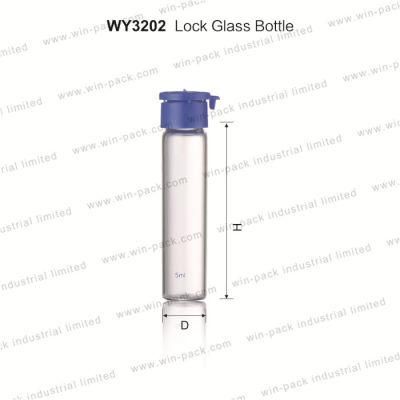 2ml 3ml 4ml 5ml Glass Test Tube for Essential Oil Cosmetic Bottle Manufacturers with Blue Cap