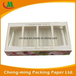 PVC Window Paper Cosmetic Gift Set Packaging Box