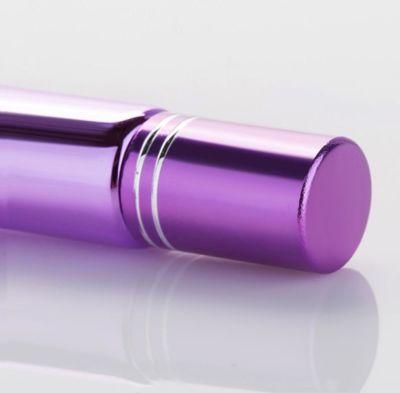 5ml Colorful Electroplating Travel Roller Refillable Bottle Essential Oil Roll on Glass Perfume Bottle