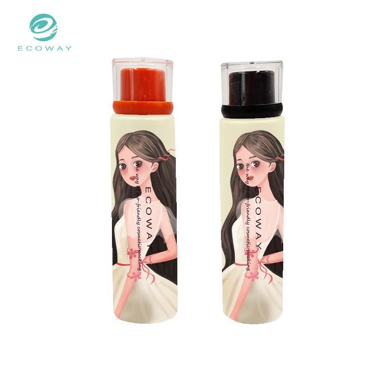 Hot Selling 40ml PE Acrylic Double Cover with Black and White Hotel Supplies Tube
