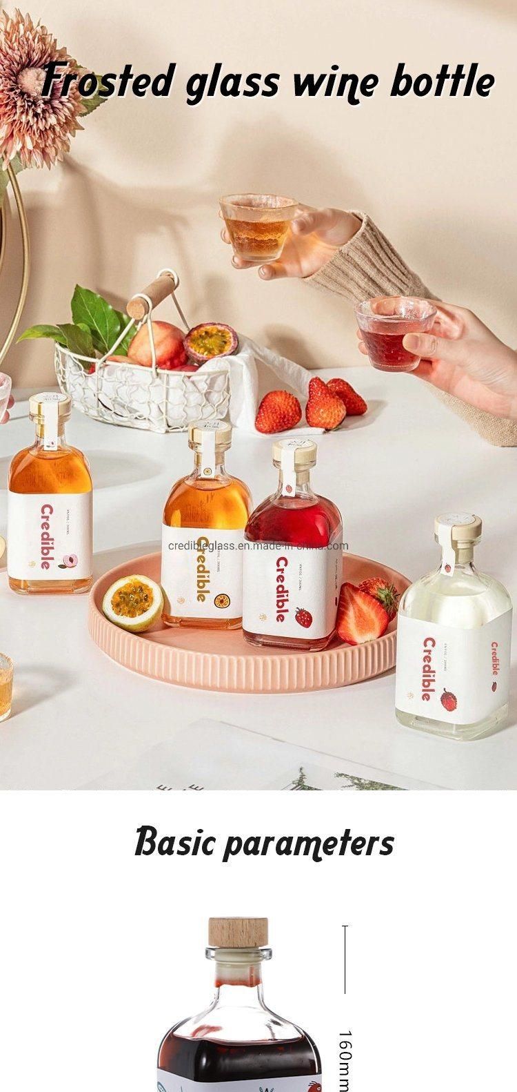 100ml 250ml 300ml 500ml Credible Customized Juice Milk Beverage Coffee Wine Mineral Drinking Glass Bottle