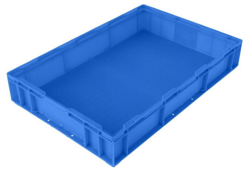 HP6a Plastic Turnover Logistics Container Box HP Standard Auto Parts Logistic Box Durable Opaque Plastic Storage Boxes