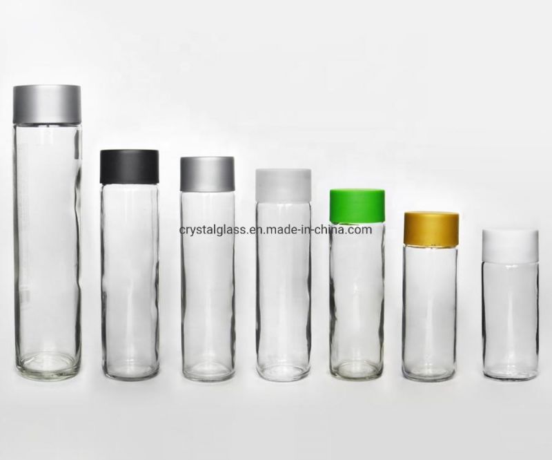 Mineral Spring Water Glass Kombucha Bottle with Plastic Cap 500ml 400ml 375ml