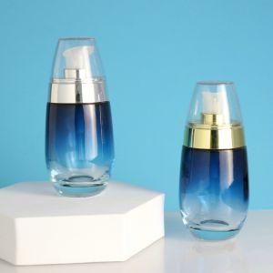 Wholesale Empty Cosmetic Serum Glass Bottles Spray Pump Lotion Bottle 50ml