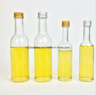 Mini Round Wine/Liquor/Spirits Glass Bottle with Aluminum Cap/Lid 50ml 100ml