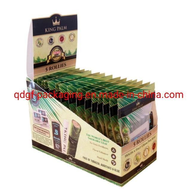 Mylar Smoking Bags for Cigar Wrap Packaging in Display Box