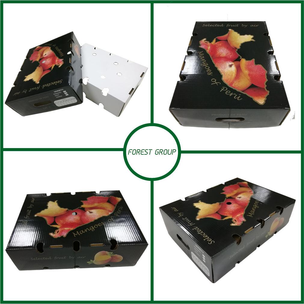 Flat Pack Custom Printing Mangoes Packaging Box