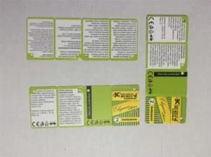 Paper Tag with Green Printed Paper Labels