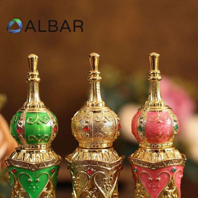 Sharp Top 5ml 8ml Customized Perfume Bottles for Arabian Style Colorful Diamonds