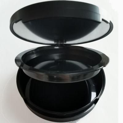 Simple Style Round Plastic Powder Compact Container
