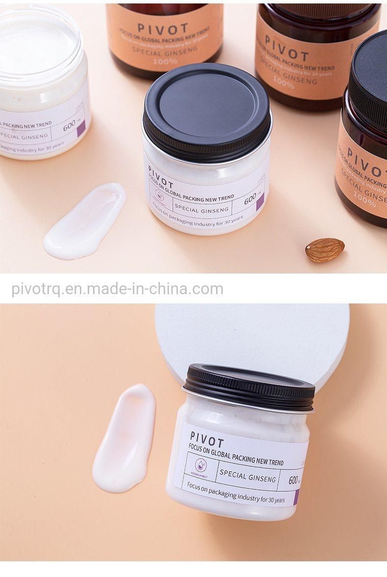 180ml 6oz Plastic Cosmetic Jars Body Gel Wax Containers Facial Cream Gel Bottle
