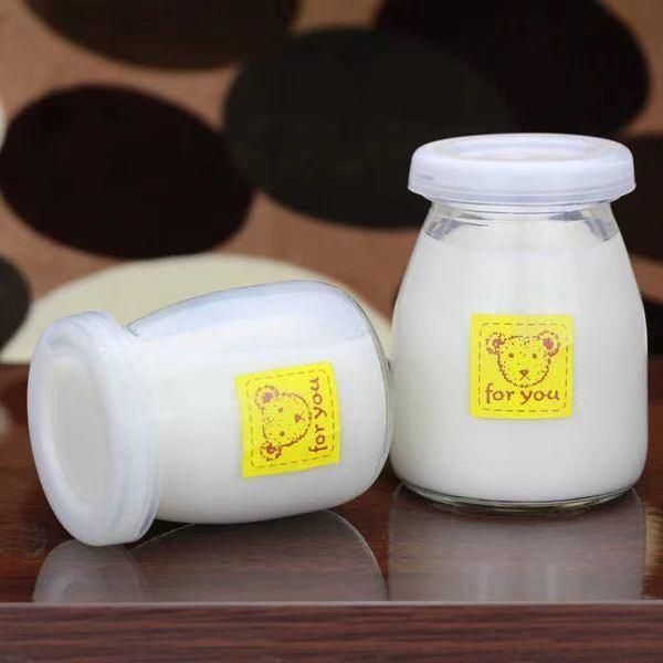 100ml Mini Wholesale Glass Bottles with Cork Lid Pudding Yogurt Candy Jars