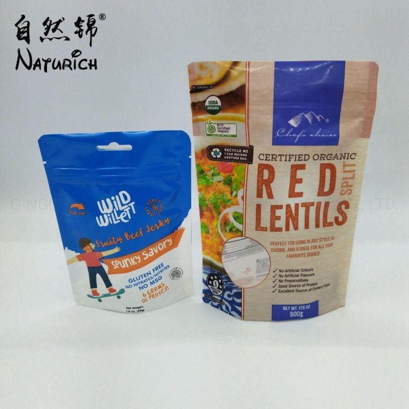 PE/PE Single Material Recyclable Food Packaging Bags with Zipper