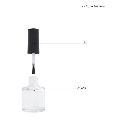 4ml 8ml 13ml Clear Empty Nail Polish Bottles with Brush Wholesale