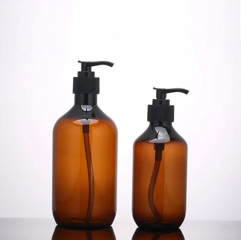 Low MOQ Empty 300ml 500ml Lotion Bottle Plastic Pet Face Wash Cleanser Shampoo Liquid Soap Bottles with Pump