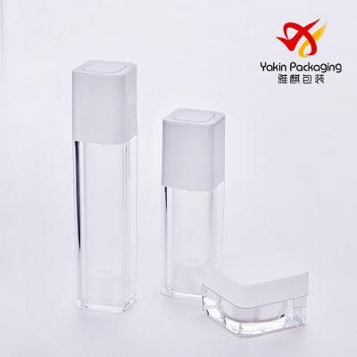 50ml, 30ml Cosmetics Rotating Cosmetic Double Wall Airless Pump Bottle