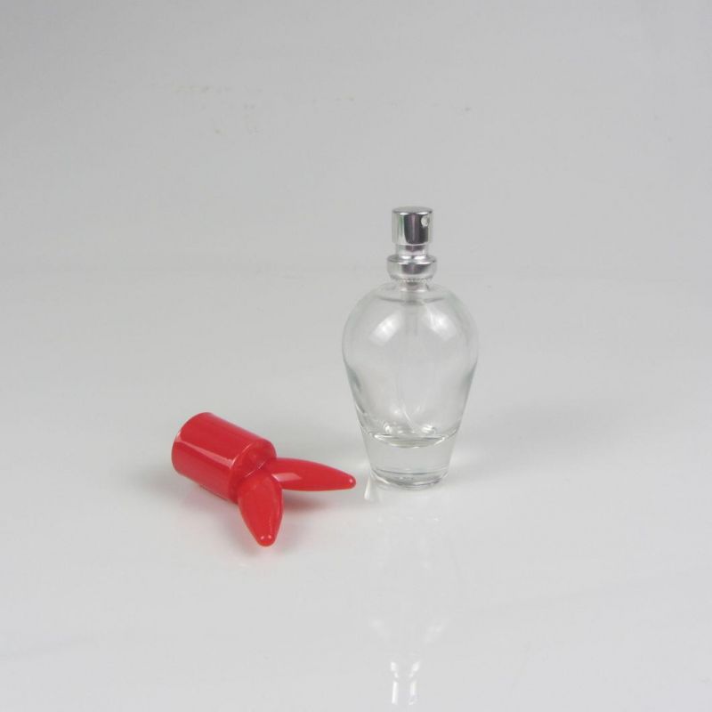 Clear 35ml Fragrance Oil Glass Perfume Bottle with Spray Pump