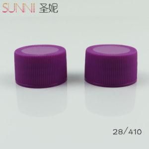 28-410 Purple Color Ribbed Plastic Bottle Screw Cap