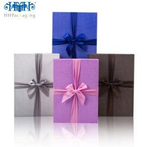 Custom Logo Printed Cardboard Paper Packaging Chocolate Gift Packaging Box with Ribbon