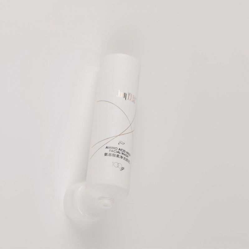 Hot Sale Facial Cleanser Plastic Round Cosmetic Soft Touch Packaging Tube