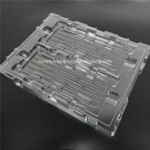 Electronic Transparent 2 Cavities Plastic Tray