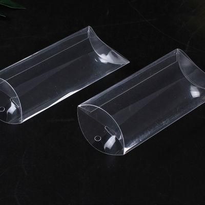Custom PVC Foldable Transparent Plastic Pillow Box for Sale