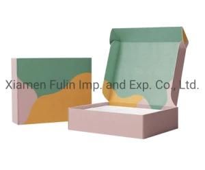 Colorful Fancy Luxury Cusotm Pink Modern Gift Clothes Packing Shipping Box