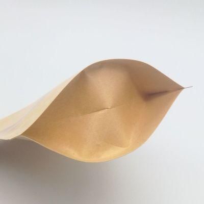China Manufacture Resealable Packaging Kraft Paper Bag Tea Pouch Packing