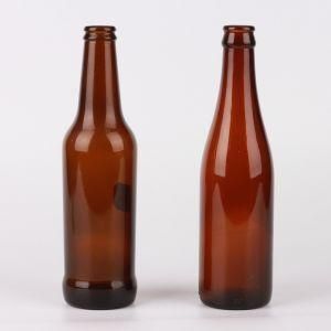 Factory Outlet 330ml Brown Black Beer Glass Bottle with Crown Cover