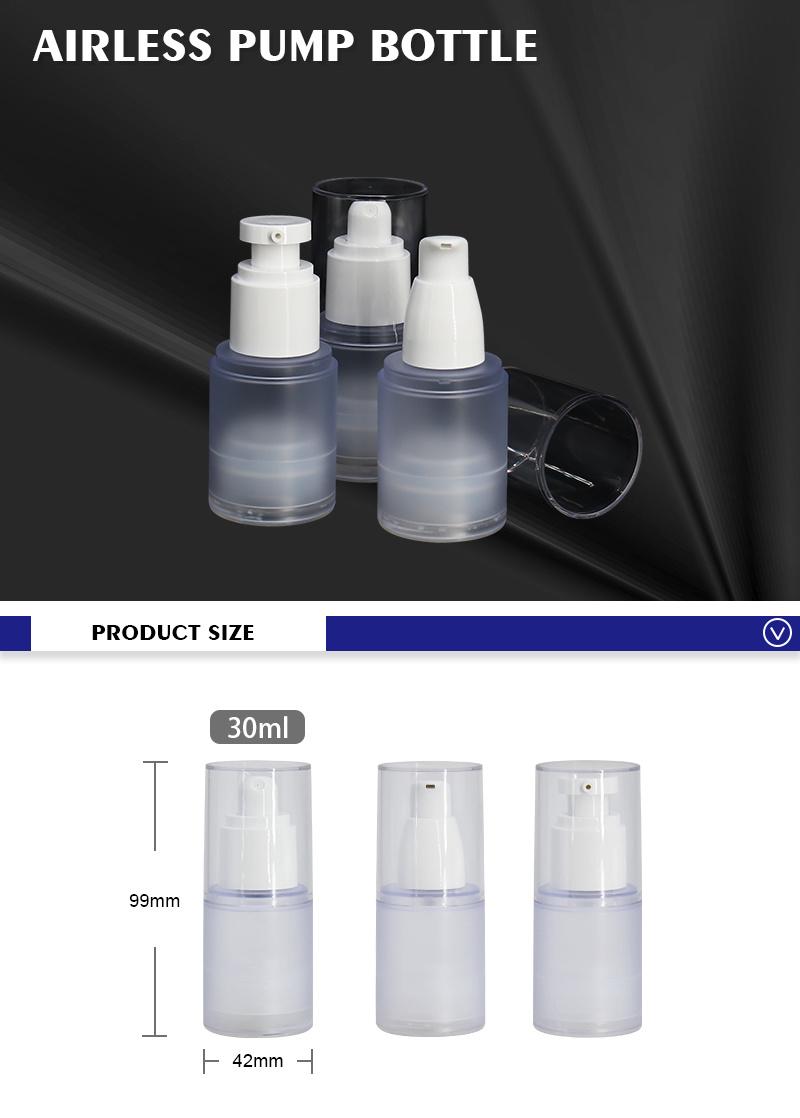 30ml High Quality Empty Spray Bottle Frosted Airless Water Spray Bottles