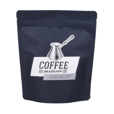 Plastic Bags Gusseted Resealable Zipper Block Bottom Coffee Pouch
