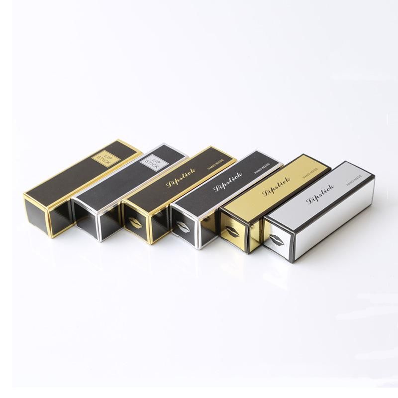 Luxury Gold Silver Paper Emboss Incense High Grade Printed Paper Lipstick/Lipgloss Packaging Tube