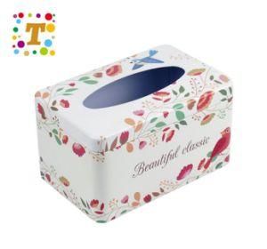 Creative Car Tin Tissue Box Tin-Plate High Square Tissue Box Cans