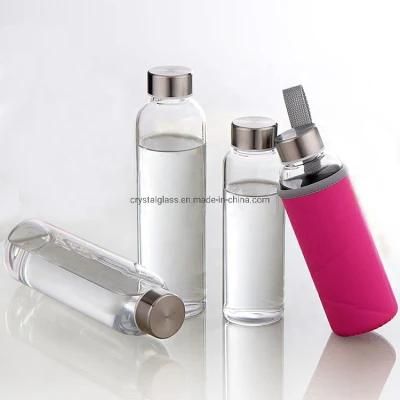 BPA Free Eco Friendly Glass Bottle Water Drinking for Sports or Traveling